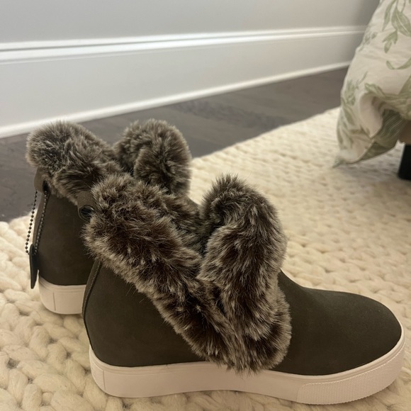 j slides SEAN BOOT KHAKI WATERPROOF SUEDE shoes - Picture 1 of 4